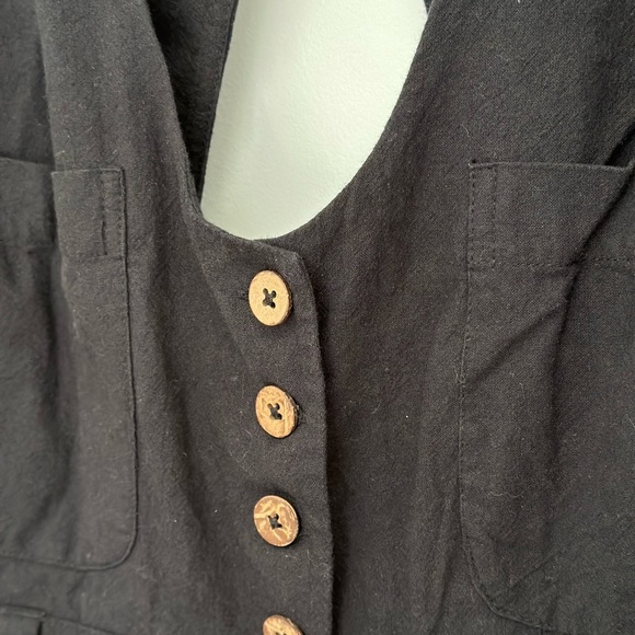 Free People Back Into It Jumpsuit Button Cutout One Piece - Picture 7 of 8